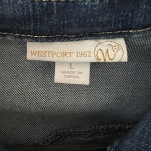 Dress Barn - Westport 1962 - Embroidered Jean Jacket
